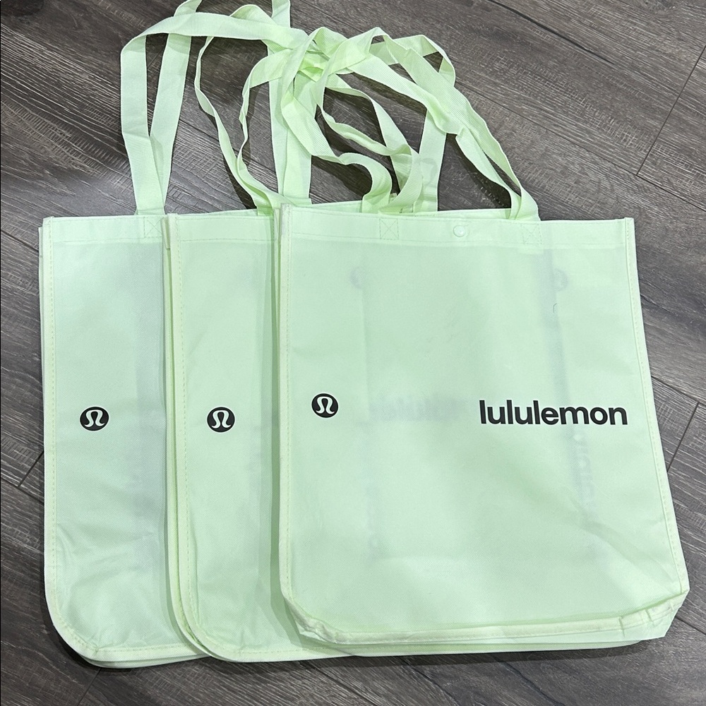 3x lululemon athletica lime green Tote Bag